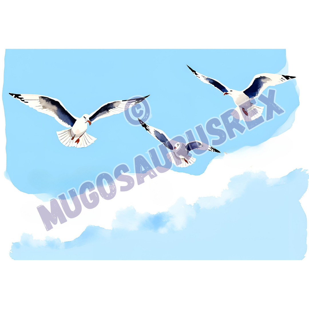 SEAGULLS | Birds | Seaside | 11oz Ceramic Mug