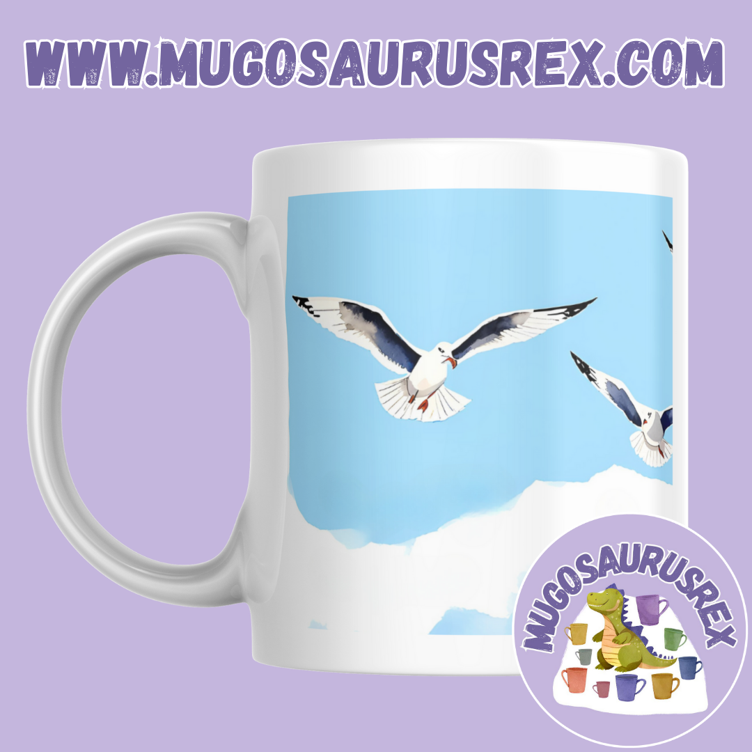 SEAGULLS | Birds | Seaside | 11oz Ceramic Mug