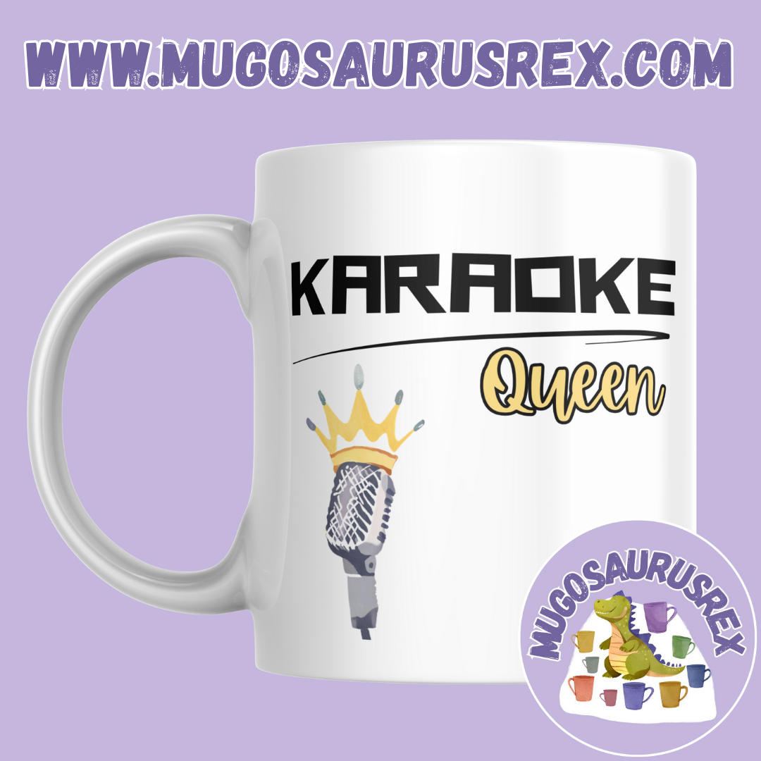 KARAOKE KING | KARAOKE QUEEN | Singer | Music | 11oz Ceramic Mug
