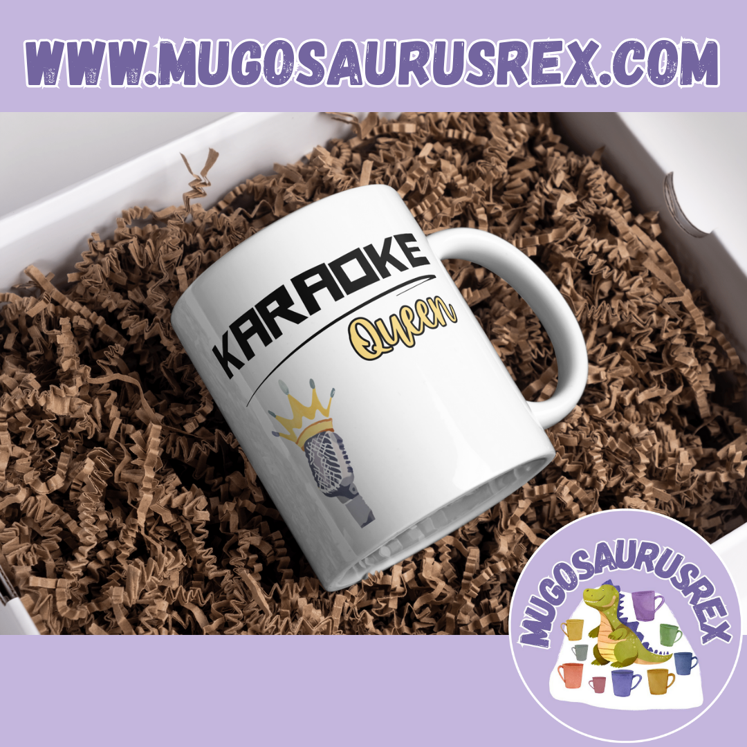 KARAOKE KING | KARAOKE QUEEN | Singer | Music | 11oz Ceramic Mug