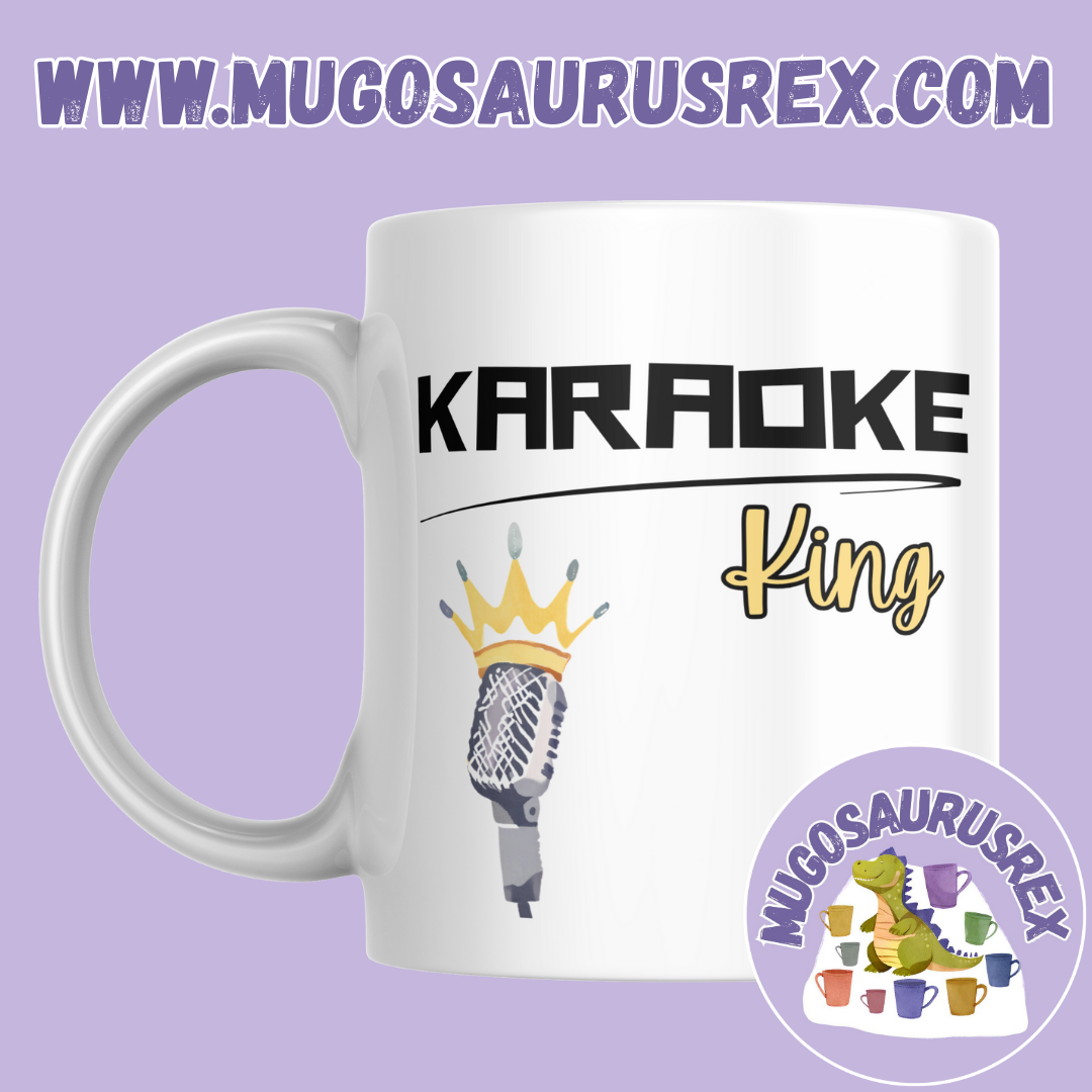 KARAOKE KING | KARAOKE QUEEN | Singer | Music | 11oz Ceramic Mug