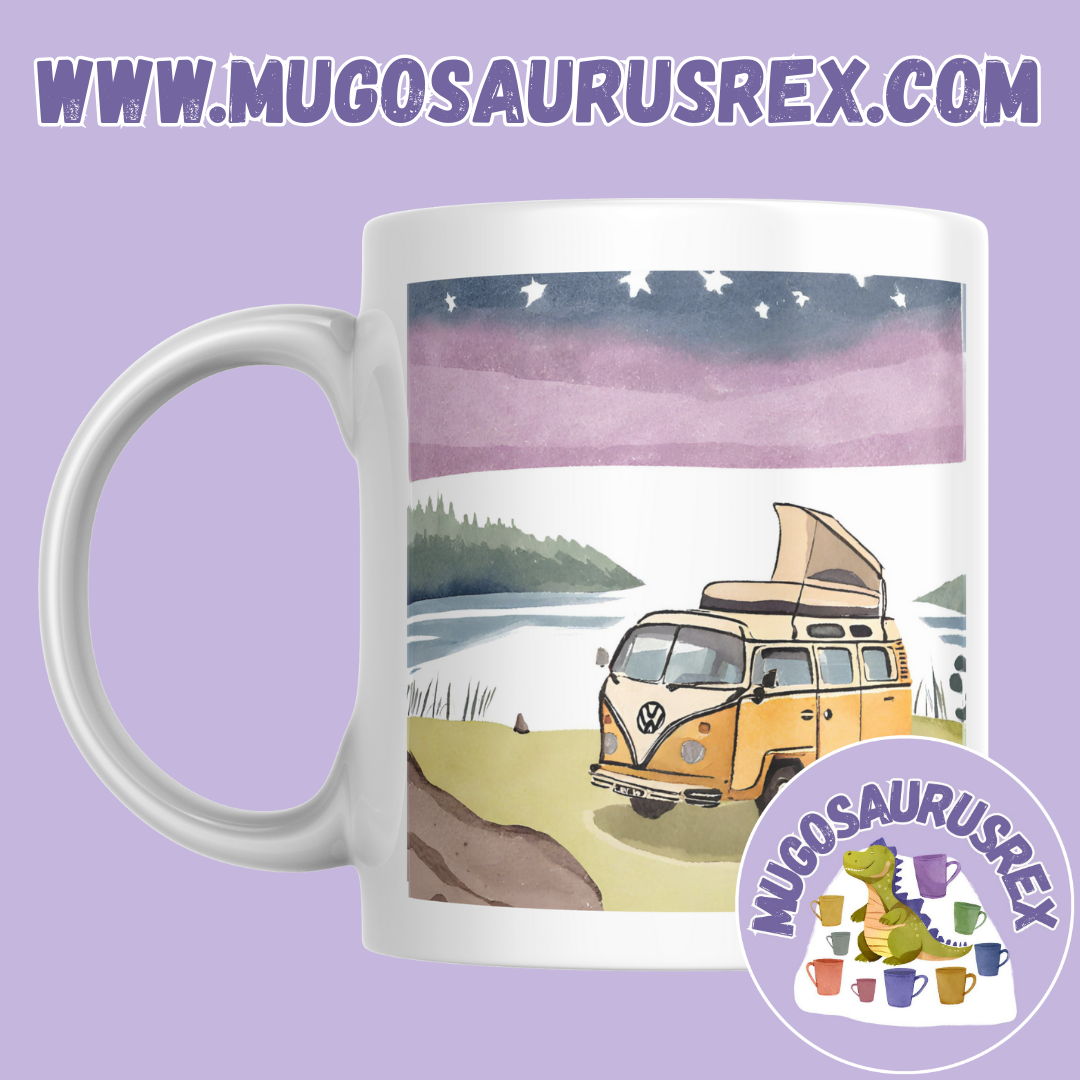 CAMPER VAN | Holiday | Camping | Dub Life | 11oz Ceramic Mug