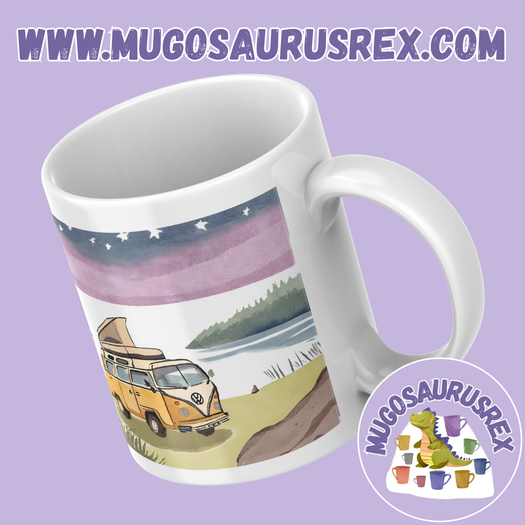 CAMPER VAN | Holiday | Camping | Dub Life | 11oz Ceramic Mug