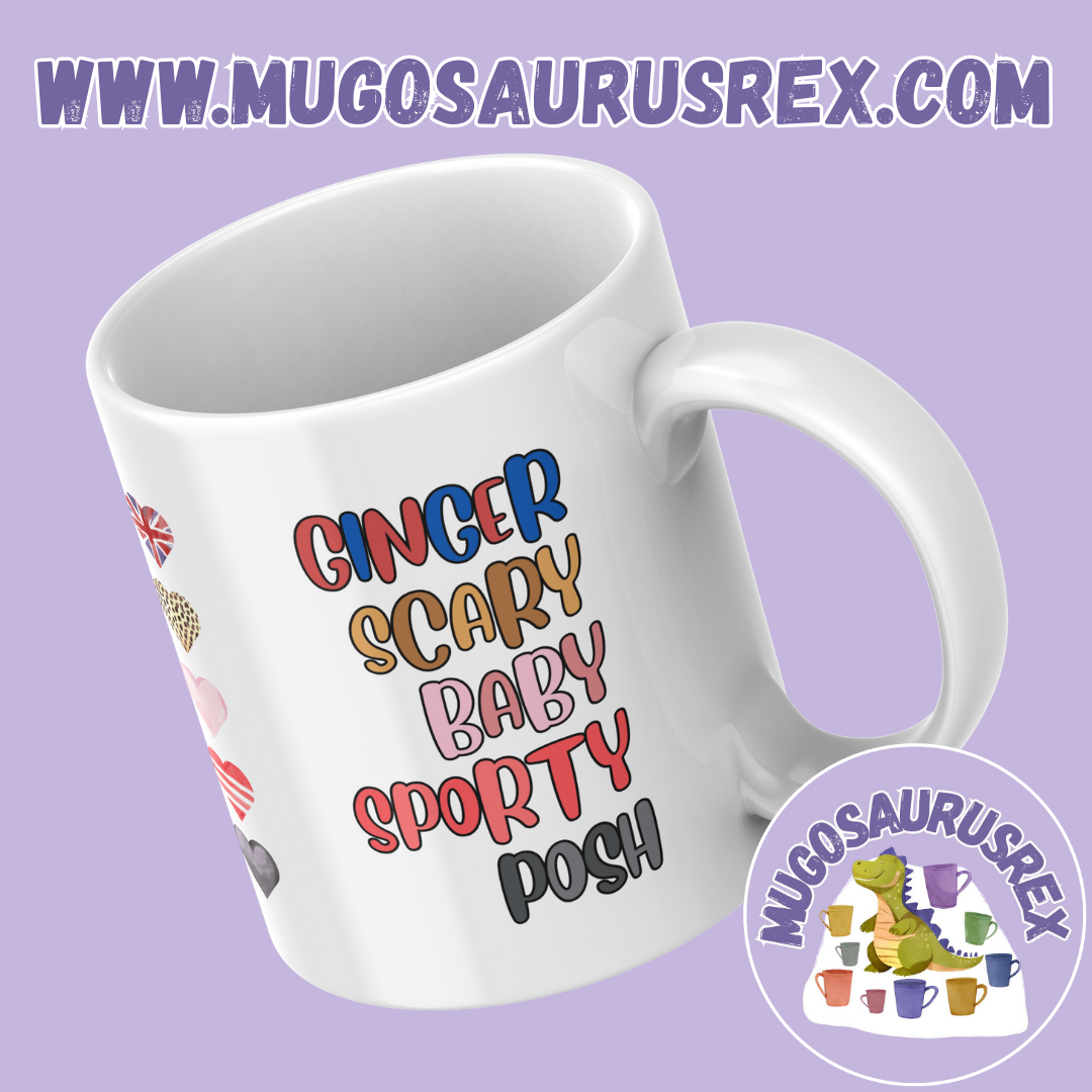 SPICE GIRLS | Spice Names | 90s Nostalgia | 11oz Ceramic Mug