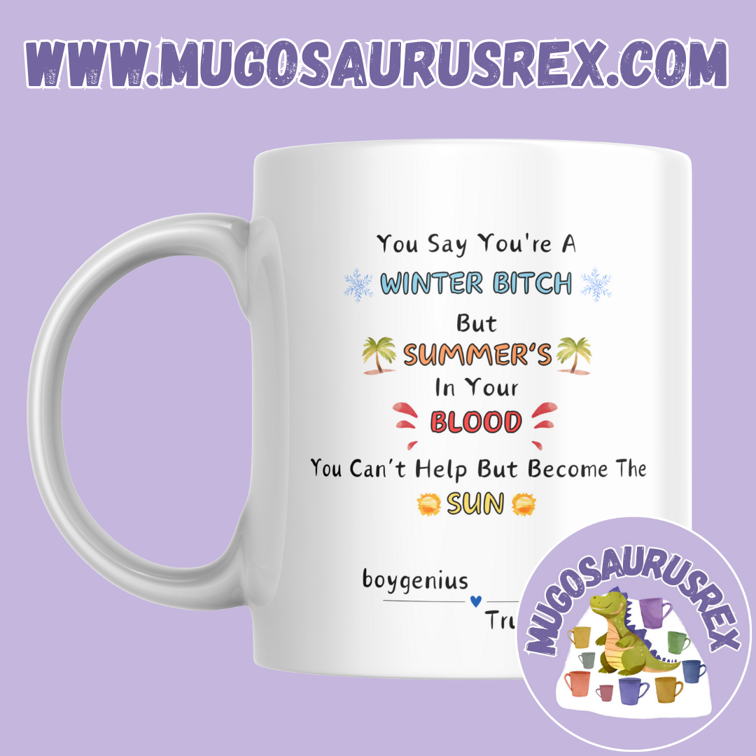 BOYGENIUS TRUE BLUE | Lyrics | Julien Baker | Phoebe Bridgers | Lucy Dacus | 11oz Ceramic Mug