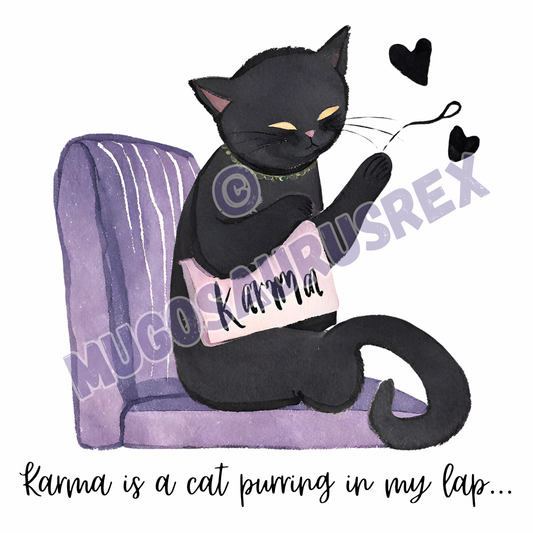 KARMA CAT | Taylor Swift | Karma | Lyrics | Music | 11oz Ceramic Mug