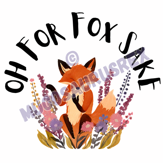 FOR FOX SAKE | Naughty | Pun | Animal | 11oz Ceramic Mug