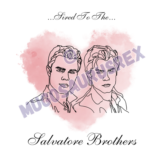 SIRED TO THE SALVATORE BROTHERS | Stefan | Damon | The Vampire Diaries | 11oz Ceramic Mug