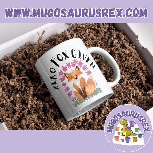 ZERO FOX GIVEN | Naughty | Pun | Animal | 11oz Ceramic Mug
