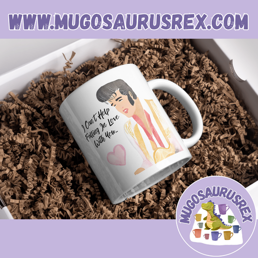 FALLING IN LOVE WITH YOU | ELVIS | Valentines | Wedding | Love | 11oz Ceramic Mug