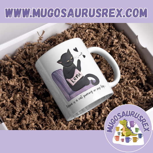 KARMA CAT | Taylor Swift | Karma | Lyrics | Music | 11oz Ceramic Mug