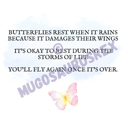 BUTTERFLY | Positivity | Quote | 11oz Ceramic Mug